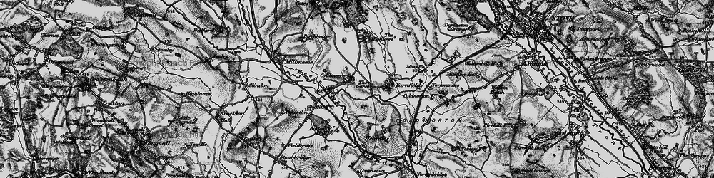 Old map of Coldmeece in 1897