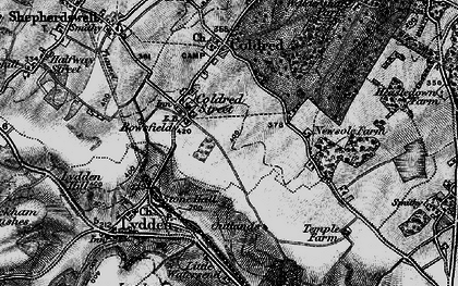 Old map of Coldred in 1895