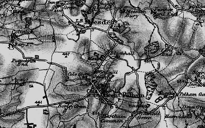 Old map of Blackhall in 1896