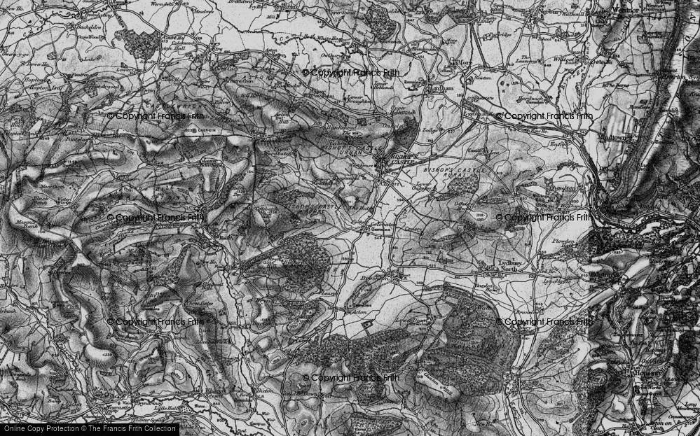 Old Map of Historic Map covering Blakeridge Wood in 1899