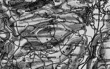 Old map of Colebrook in 1898