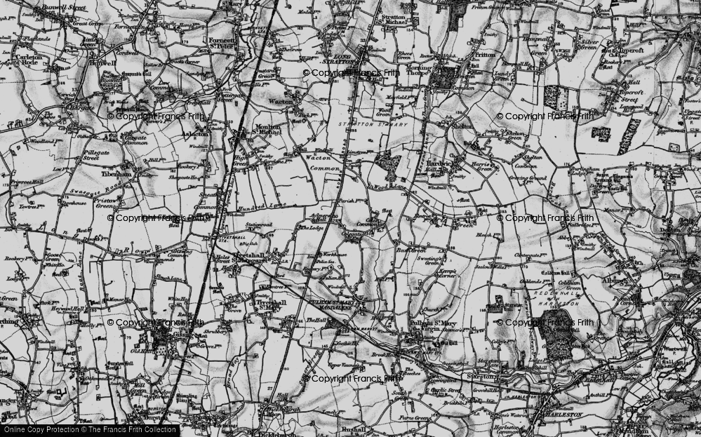 Old Map of Colegate End, 1898 in 1898