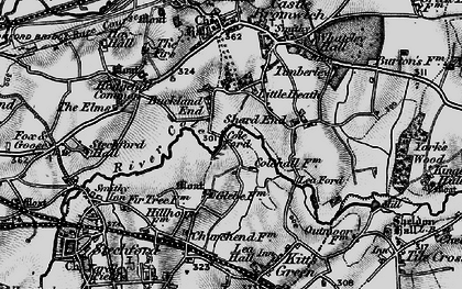 Old map of Colehall in 1899