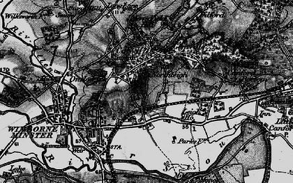Old map of Colehill in 1895