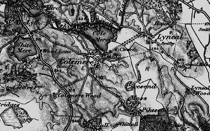 Old map of Colemere in 1897