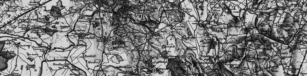 Old map of Colemere in 1897