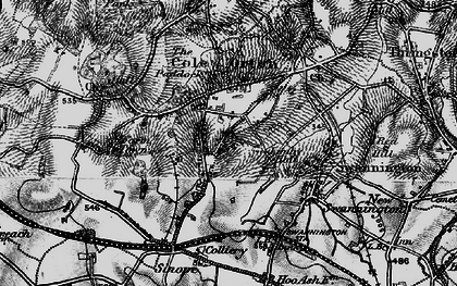Old map of Coleorton Moor in 1895