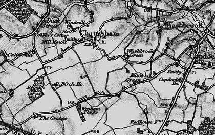 Old map of Coles Green in 1896