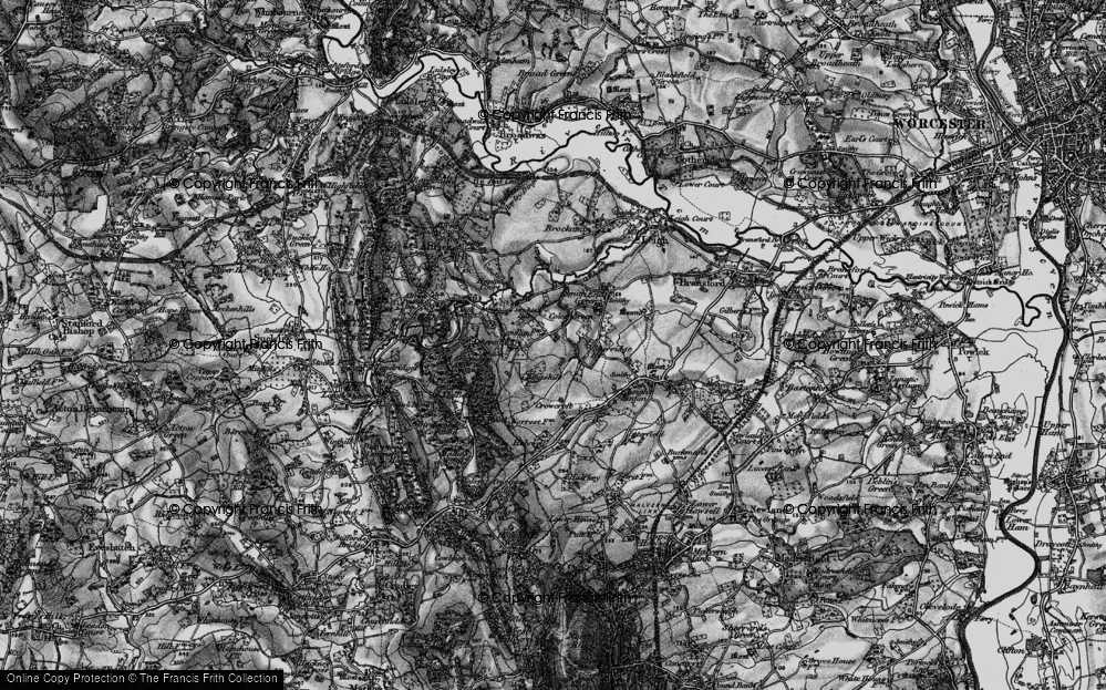 Old Map of Coles Green, 1898 in 1898