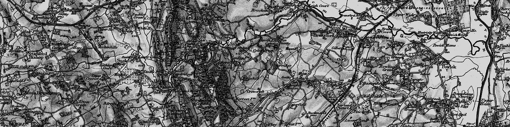 Old map of Coles Green in 1898