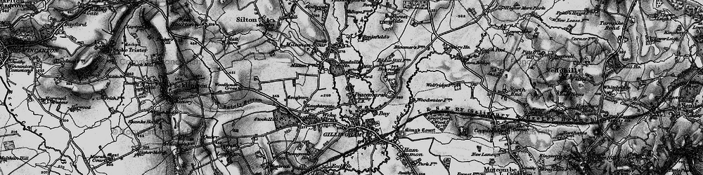Old map of Colesbrook in 1898
