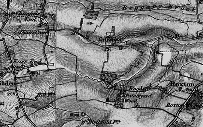 Old map of Colesden in 1898