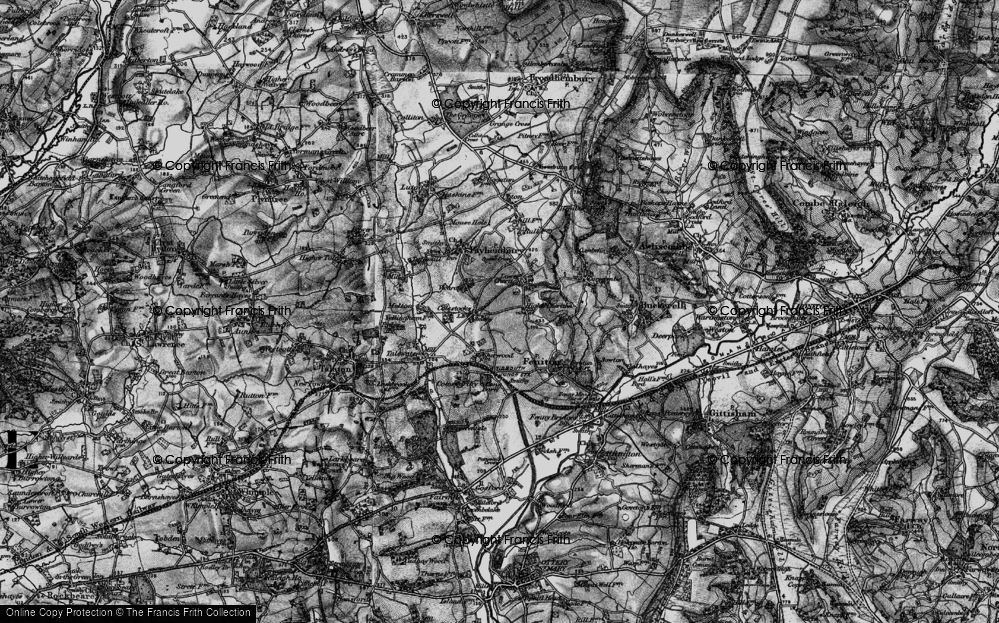 Old Map of Colestocks, 1898 in 1898