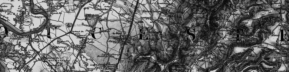 Old map of Colethrop in 1896