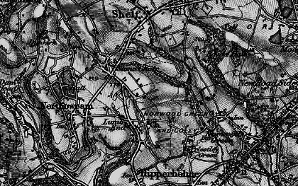 Old map of Coley in 1896