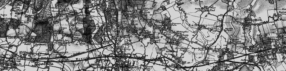Old map of Colham Green in 1896