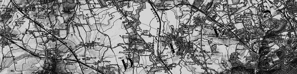Old map of Colindale in 1896