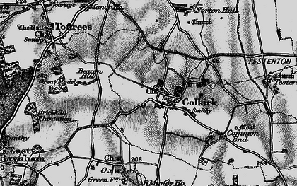 Old map of Colkirk in 1898