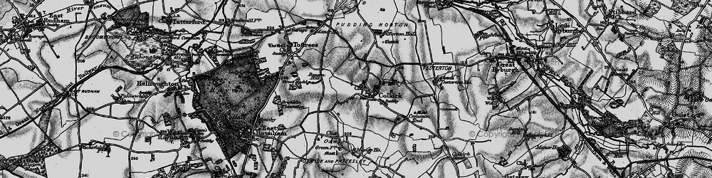 Old map of Colkirk in 1898