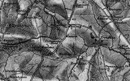 Old map of Collamoor Head in 1895