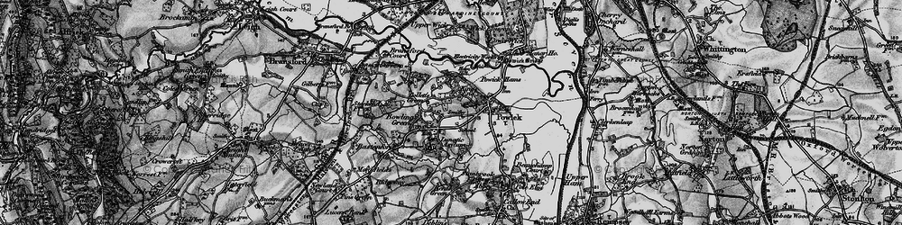 Old map of Collett's Green in 1898