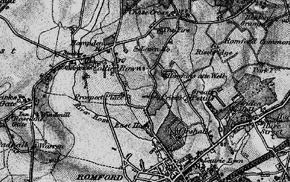 Old map of Collier Row in 1896