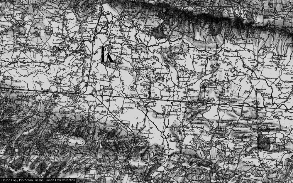 Old Map of Collier Street, 1895 in 1895