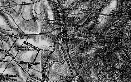 Old map of Collingbourne Ducis in 1898