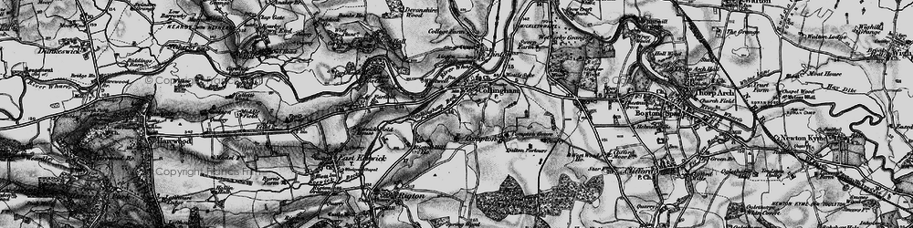 Old map of Collingham in 1898