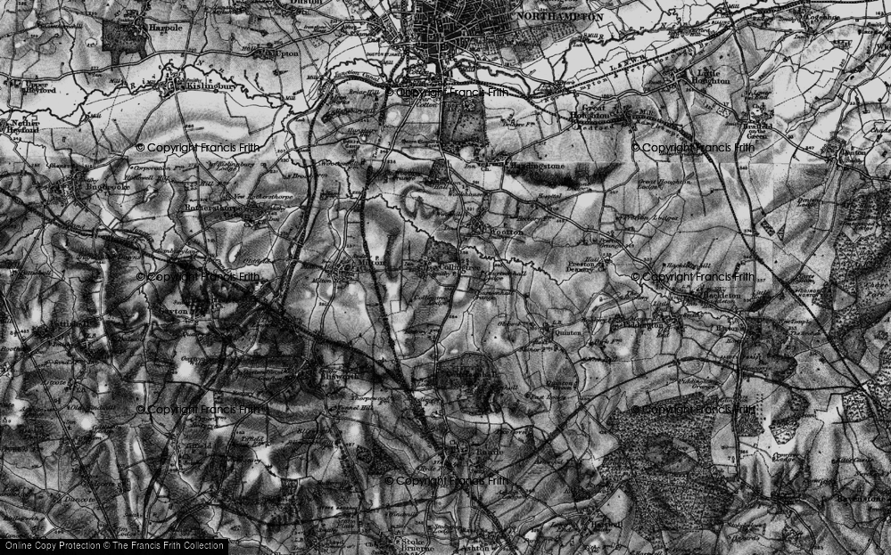 Old Map of Collingtree, 1898 in 1898