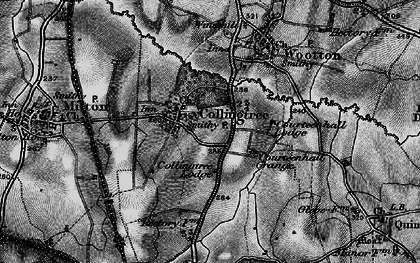 Old map of Collingtree in 1898