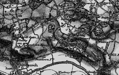 Old map of Collins End in 1895