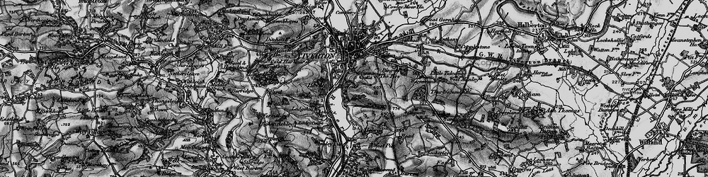 Old map of Backs Wood in 1898