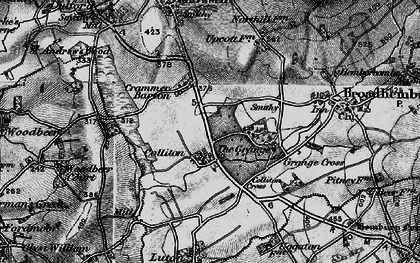 Old map of Colliton in 1898