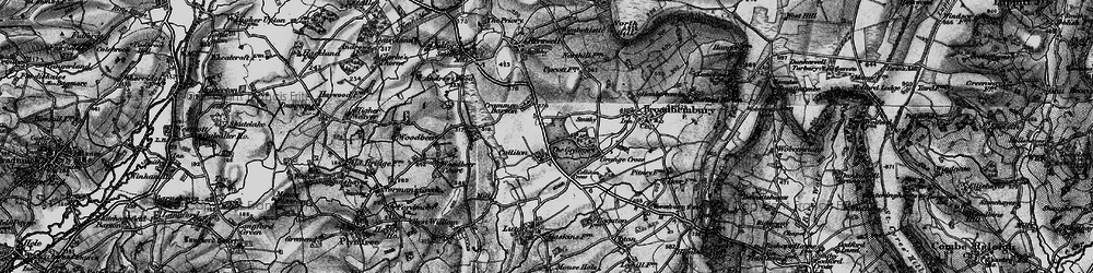 Old map of Colliton in 1898