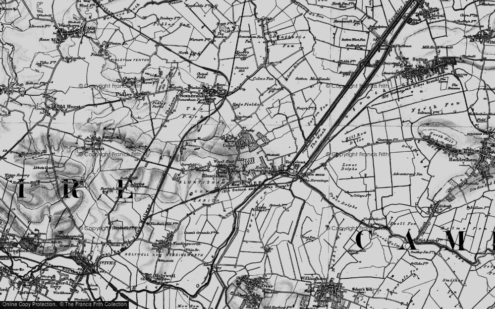 Old Map of Colne, 1898 in 1898