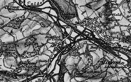 Old map of Colne Bridge in 1896