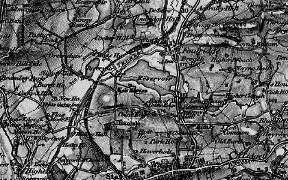 Old map of Back o' th' Edge in 1898