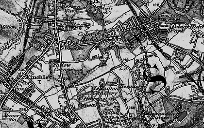 Old map of Colney Hatch in 1896