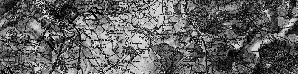 Old map of Colney Heath in 1896