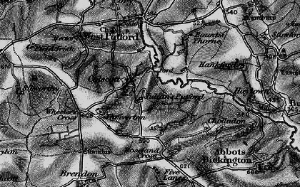 Old map of Colscott in 1895
