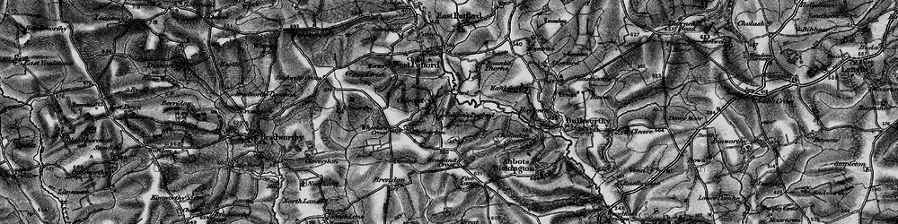 Old map of Colscott in 1895