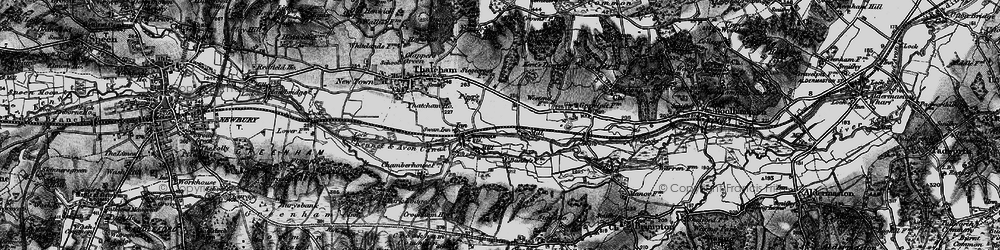 Old map of Colthrop in 1895