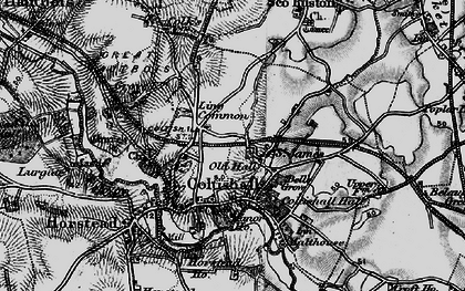 Old map of Coltishall in 1898