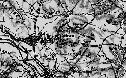 Old map of Colton in 1898