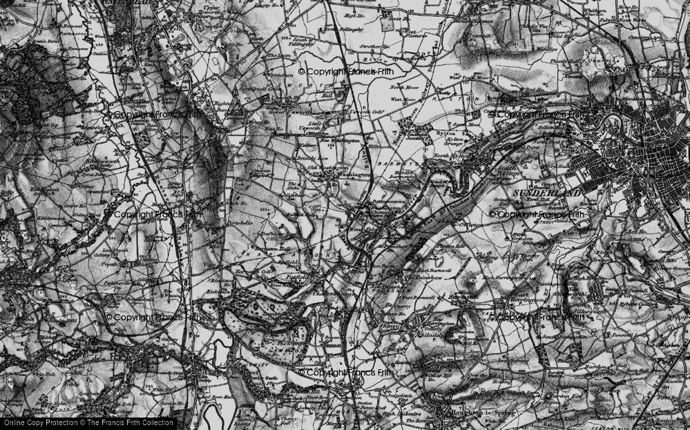 Old Map of Columbia, 1898 in 1898