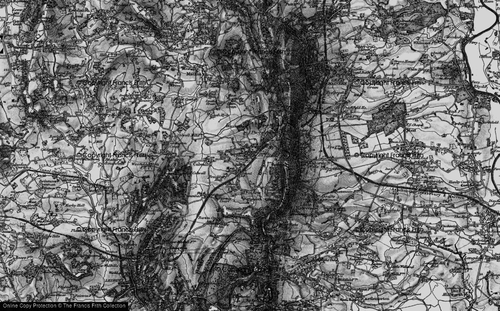 Old Map of Colwall Stone, 1898 in 1898
