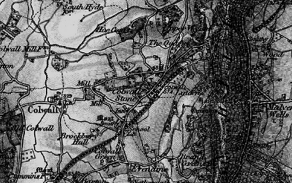 Old map of Colwall Stone in 1898