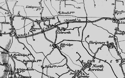 Old map of Colworth in 1895