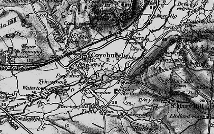 Old map of Colychurch in 1897